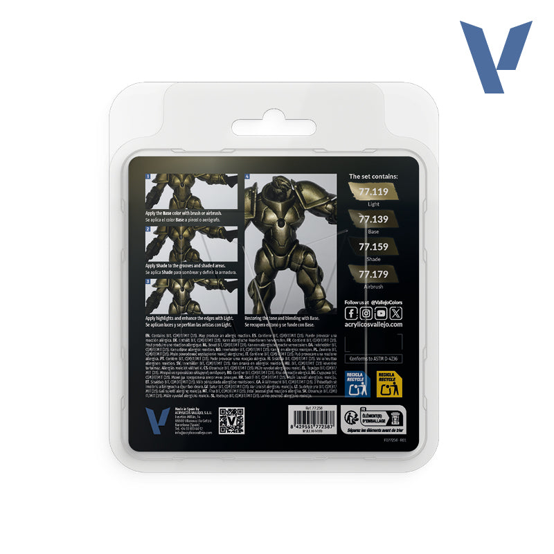 Vallejo True Metallic Metal - 77.258 - Aged Metal Set
