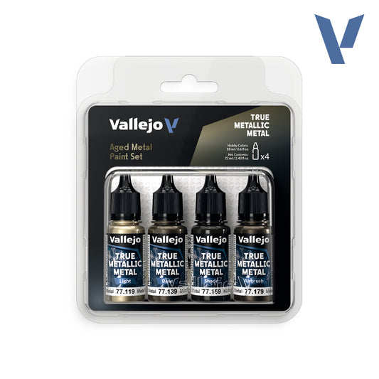 Vallejo True Metallic Metal - 77.258 - Aged Metal Set
