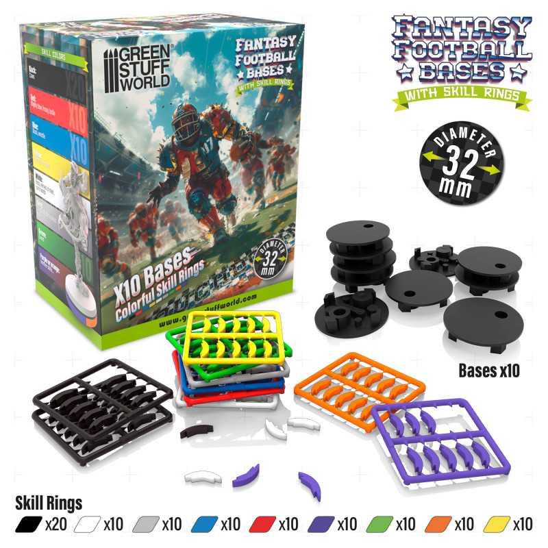 Fantasy Football Bases - 32mm