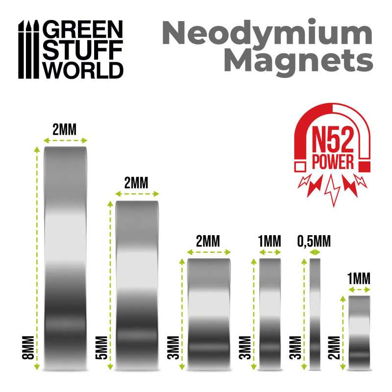 N52 neodymium magnets 3x0.5mm