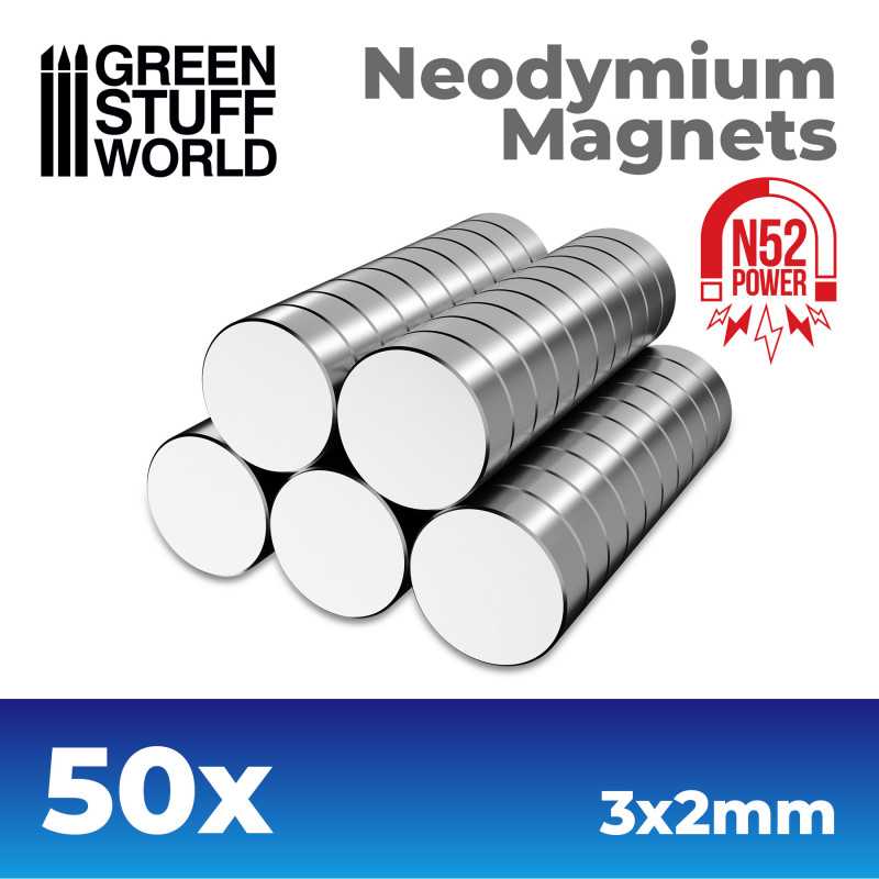 N52 neodymium magnets 3x2mm