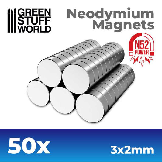N52 neodymium magnets 3x2mm