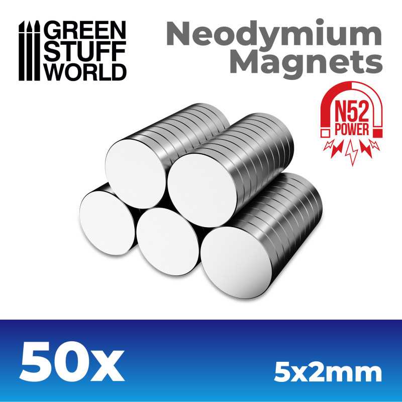 N52 neodymium magnets 5x2mm