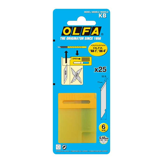 Olfa KB spare blades for AK-1 art knife